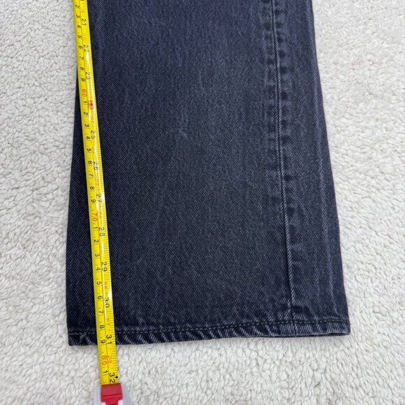 Levi's 501 Black Jean Men's Button Fly Denim Pants, Size 34 x 31 - Picture 9 of 11